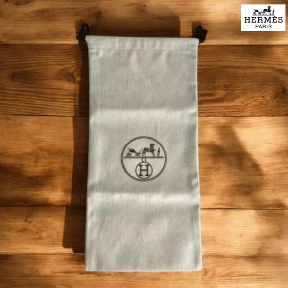 Hermès Herringbone Dust Bag – SLG & Accessory Size – Collector Grade - Picture 10 of 11
